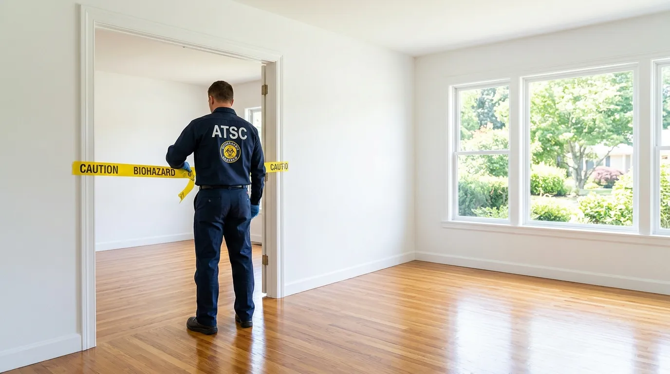 Certified biohazard cleanup crew performing Crime Scene Cleanup in Dade City